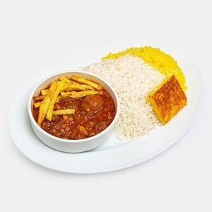 چلو خورشت قیمه