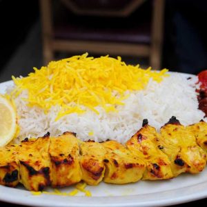 چلو جوجه زعفرانی